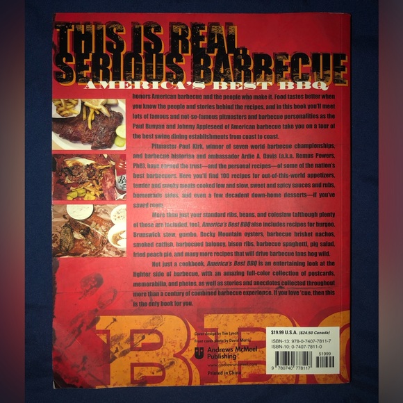 America's Best BBQ 100 Recipes from Smokehouses, Pits, Shacks, Rib Joints Davis - Picture 5 of 6